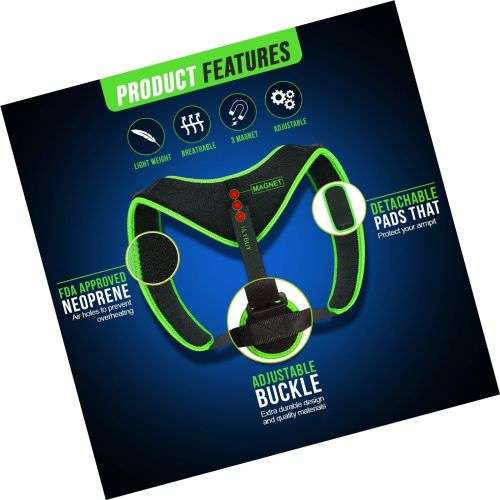 Clavicle Brace Neck Hump Corrector, Posture Corrector for Women & Men, Magnet...