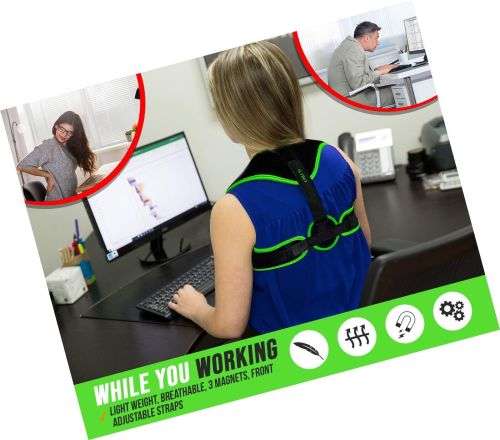 Clavicle Brace Neck Hump Corrector, Posture Corrector for Women & Men, Magnet...