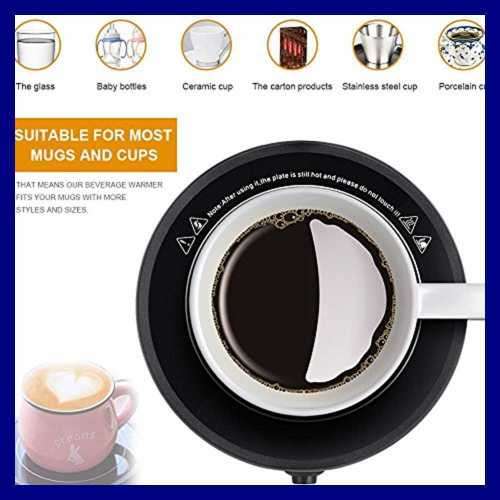 Coffe Mug Warmer Electric Cup Beverage For Desk/Office/Coffe/Tea W Sh Black