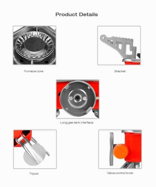 Portable Outdoor Stove Burner Card Type Campaign Butane Gas Stove For Picnics