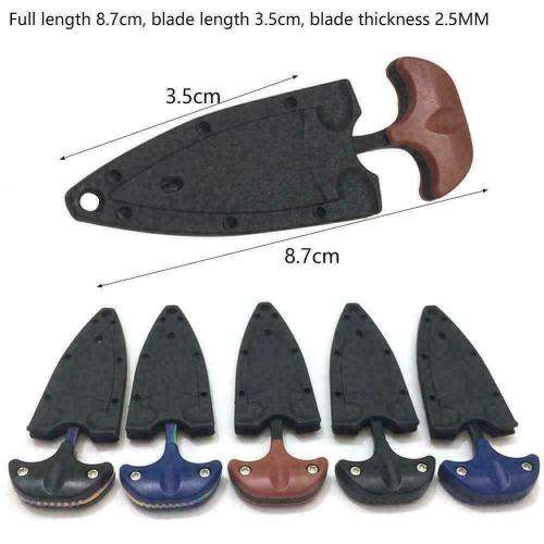 Knife Necklace Chain Self Defense Survival Tactical Outdoor Hiking Multi-Tools