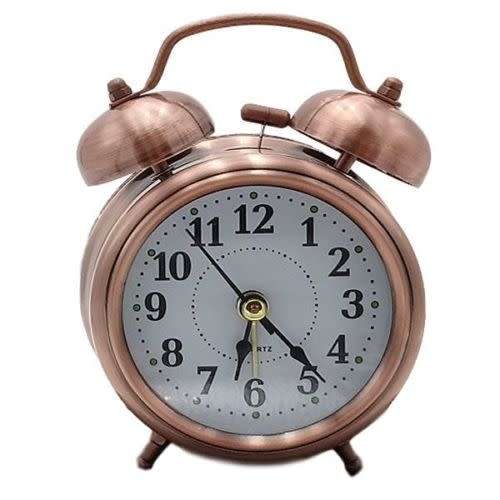 Vintage OLD STYLE Alarm Clock MINI Twin Metal Bell