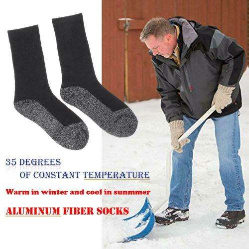 Hot Winter Warm Aluminized Fibers Below Socks Keep Feet Heat Insulation