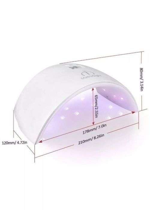 Professional 2 In 1 UV/LED Nail Lamp, 24W Led UV Dryer Curing Manicure Machine