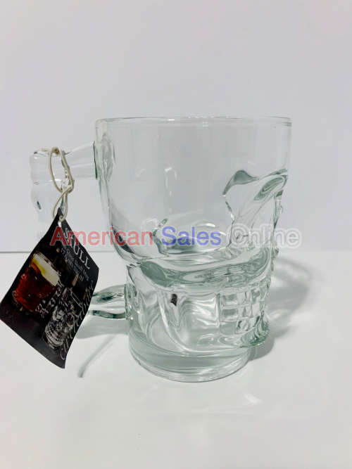 TWO IN THE BOX 500ml Pirate Beer Mug Crystal Skull Head Glass Cup Mugs For Home Party Drinking