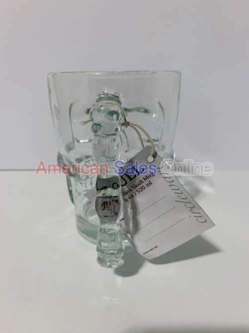 TWO IN THE BOX 500ml Pirate Beer Mug Crystal Skull Head Glass Cup Mugs For Home Party Drinking