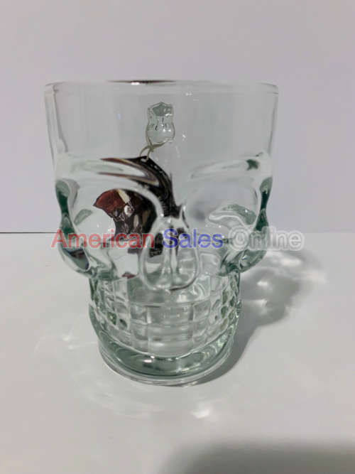TWO IN THE BOX 500ml Pirate Beer Mug Crystal Skull Head Glass Cup Mugs For Home Party Drinking