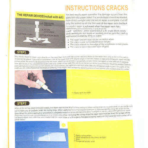 Windscreen Windshield Repair Tool Set DIY Car Kit Wind Glass For Chip Crack Fix