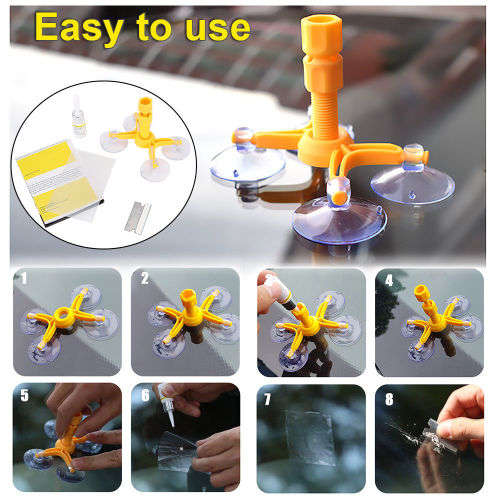 Windscreen Windshield Repair Tool Set DIY Car Kit Wind Glass For Chip Crack Fix