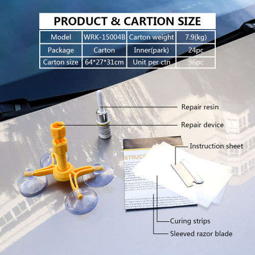 Windscreen Windshield Repair Tool Set DIY Car Kit Wind Glass For Chip Crack Fix