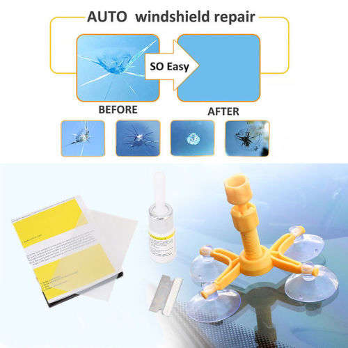 Windscreen Windshield Repair Tool Set DIY Car Kit Wind Glass For Chip Crack Fix