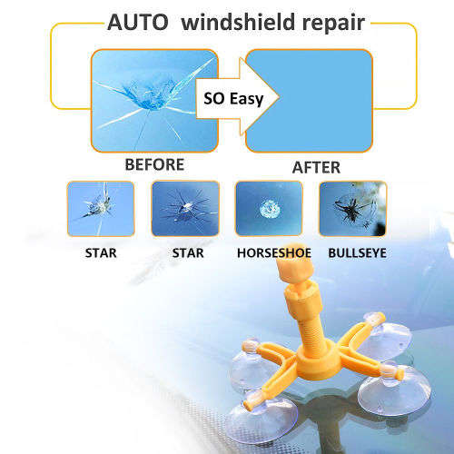 Windscreen Windshield Repair Tool Set DIY Car Kit Wind Glass For Chip Crack Fix