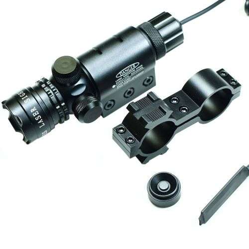 Tactical Red Dot Laser Sight Rifle Gun Scope Rail+Remote Switch Beam For Hunting