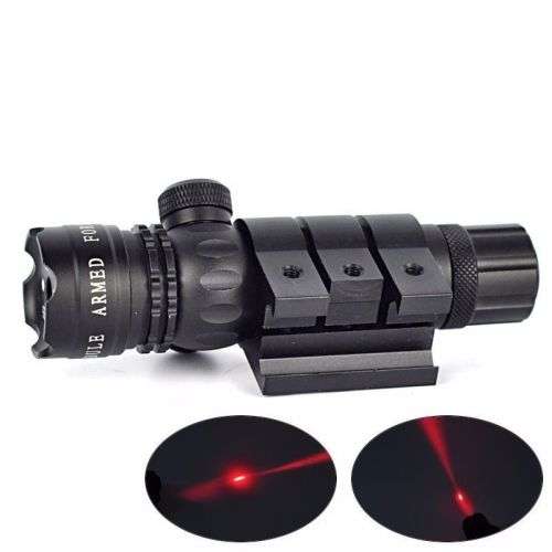 Tactical Red Dot Laser Sight Rifle Gun Scope Rail+Remote Switch Beam For Hunting