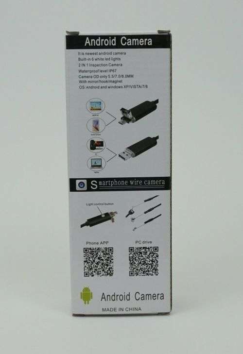 Endoscope Wire Camera Waterproof Led 1m 2M Mini 5.5mm Lens Android Type-C USB