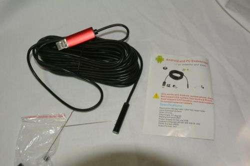 Endoscope Wire Camera Waterproof Led 1m 2M Mini 5.5mm Lens Android Type-C USB