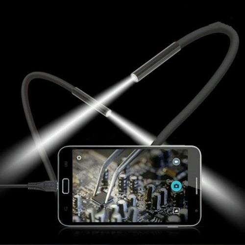 Endoscope Wire Camera Waterproof Led 1m 2M Mini 5.5mm Lens Android Type-C USB