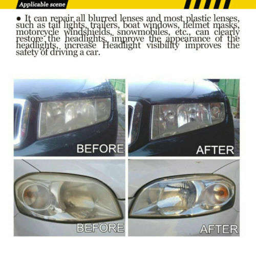 Car Headlight Lens Restoration DIY System Professional Restorer Polishing Kit