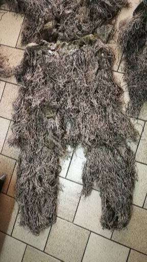 Ghillie Suit  ( L-XL)  Camo Woodland Camouflage Forest Hunting 4-Piece Set+Bag