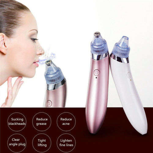 Electric Facial Cleaner Blackhead Vacum Meter Nose Pore Acne Suction Remover!