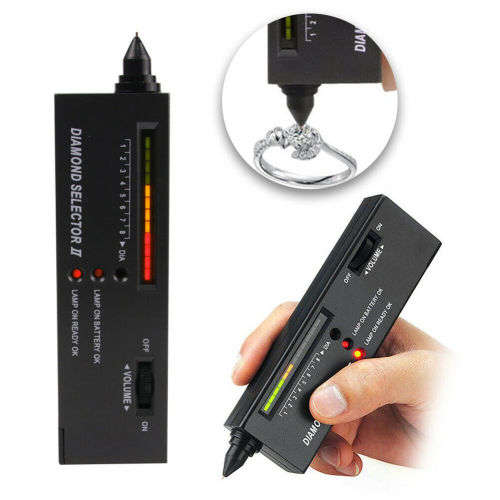 Portable Diamond Gem Tester Selector V2 with Case Gemstone Platform Jeweler Tool