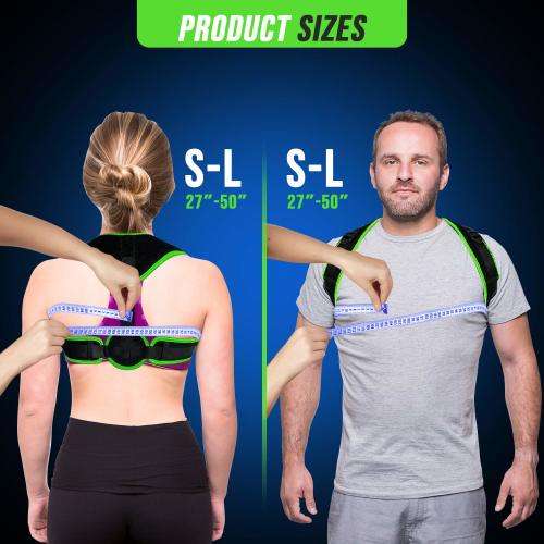 Clavicle Brace Neck Hump Corrector, Posture Corrector for Women Men, Magnetic Upper Back Brace Suppo
