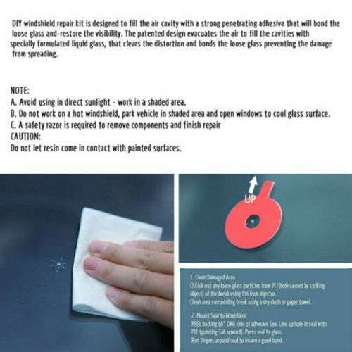 Car Auto Windscreen Windshield Repair Tool DIY Kit Wind Glass For Chip and Crack