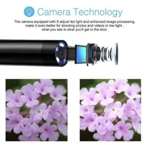 HD USB C Endoscope Type C Borescope Inspection Camera for Android (10meter)