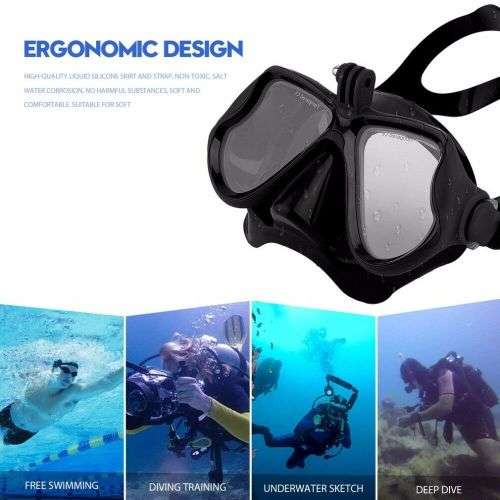 Underwater Camera Diving Mask Scuba Snorkel Swimming Goggles Deepdiving Sports