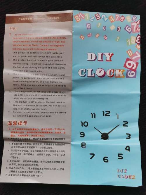 Luxury 3D DIY Wall Clock Arabic numerals Mirror Sticker Home Living Room Art Décor