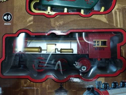 20 PCS Classic Electric Christmas Train Tracks Set W/ Music Lights Kids Toy Gift