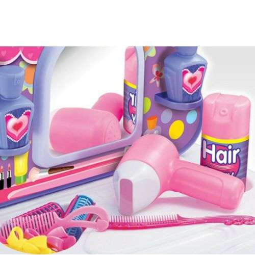 Kitchen Make Up set Table Pretend Play girls 2 in1 Toy Chef cosmetics kitchen