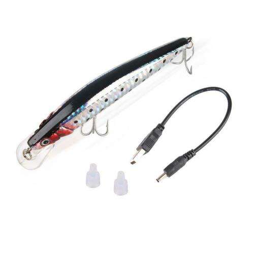 Rechargeable Twitching Fishing Lures Bait USB Soft Recharging Cords AS SEEN ON TV!!