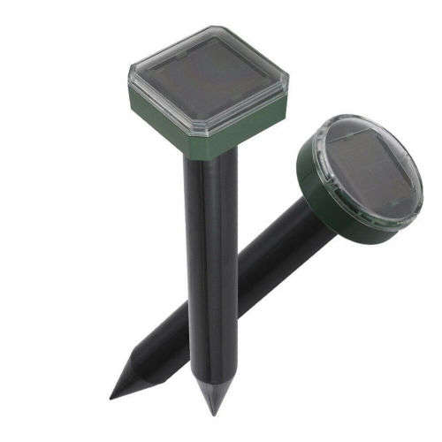 Outdoor Solar Powered Ultrasonic Mouse Repeller Ground Rodent Mole Rat Repeller