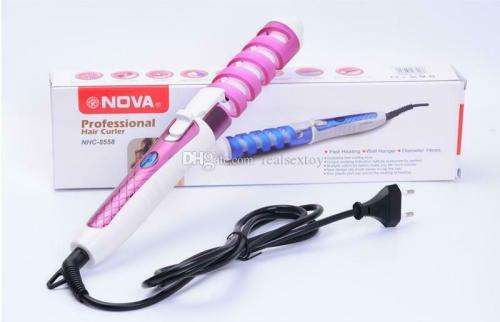 Nova Electric Magic Hair Styler Spiral Hair Curler Roller Curling Iron Wand