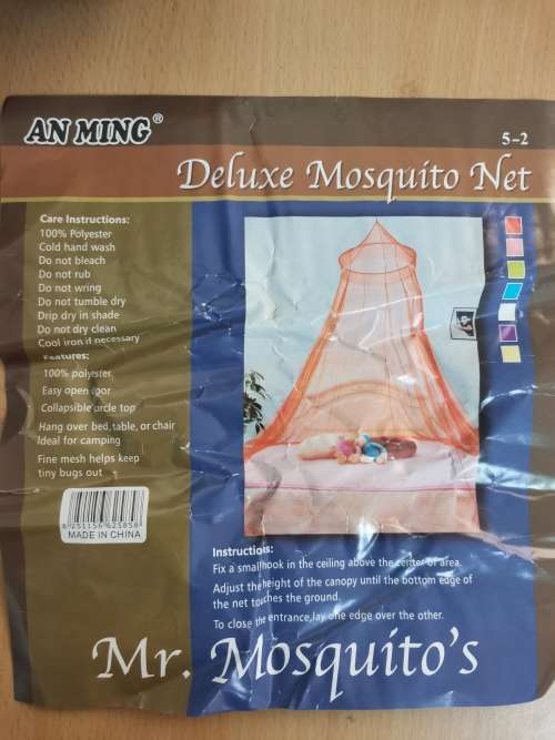 NEW IN PACK Trademark Home Collections Deluxe Mosquito Net ( BLUE, PINK and WHITE)