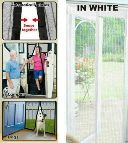 MAGIC Magnetic Curtain Door Net Screen Insect Bug Mosquito Fly Insect Mesh Guard ( Colour--Black)