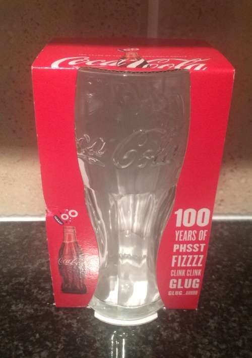 Coca-Cola Glass - 100 Years - (Still in Packaging)