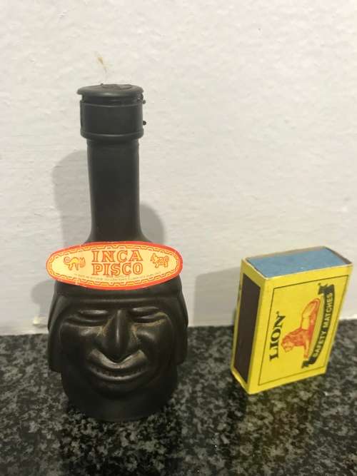 Unusual Miniature Bottle - Inca Pisco - Partially Full (2)