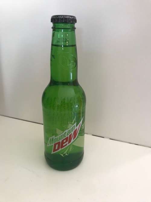 Glass Soda Bottle - Mountain Dew - For the Coke / Coca-Cola / Pepsi Collector