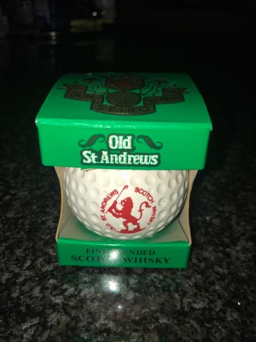 Miniature Scotch Whisky Bottle - Old St Andrews - Empty