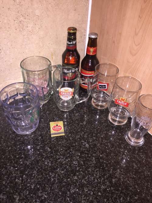 Lot of Beer Glasses and Bottles - Bid per item - to take all 8