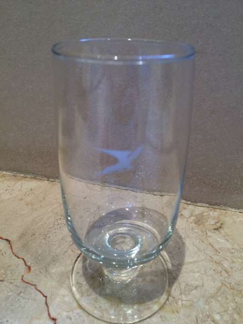 Vintage and Classic SAA Airline Wine Glass - Flying Springbok Logo - South African Airways