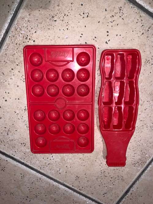 2 x Promotional Coca- Cola Ice Trays - Coke