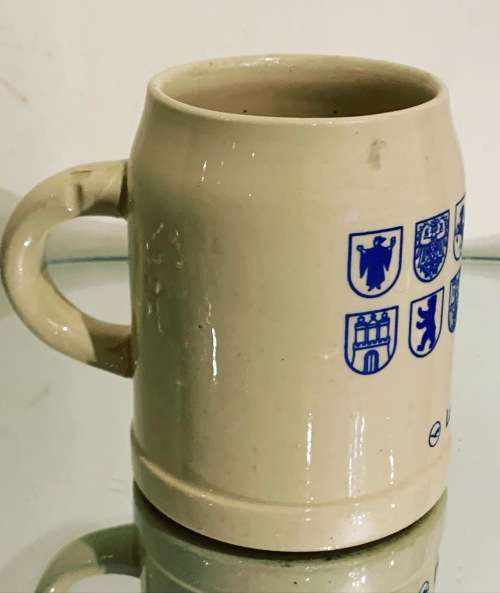 0.3L Stoneware German Beer Mug - Lufthansa Airlines