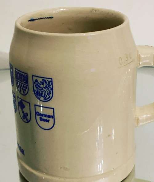 0.3L Stoneware German Beer Mug - Lufthansa Airlines