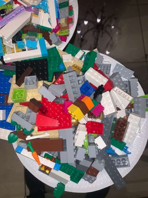 Bag Of ORIGINAL Mixed Lego - Equates To 3 Full Paper Plates