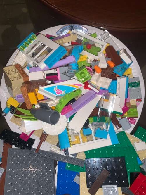 Bag Of ORIGINAL Mixed Lego - Equates To 3 Full Paper Plates