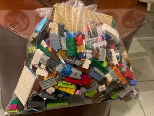 Bag Of ORIGINAL Mixed Lego - Equates To 3 Full Paper Plates