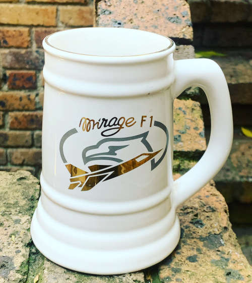 Ceramic Tankard - Mirage F1 Fighter Jet